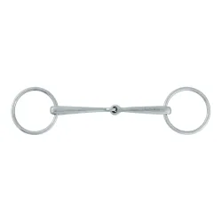 Stübben Unterlegtrense Einfach gebrochen Stainles Steel Stärke: 12 mm, Gebisslängegrösse: 10.5 cm