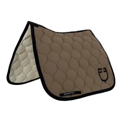 Equestro Dressurschabracke Onion mit Umrandung - Walnuss -  Grösse: Full, Farbe: Walnuss
