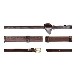 Dy'on Jagdzügel mit Stegen 16mm - braun Farbe: Braun, Grösse Pferd: Pony