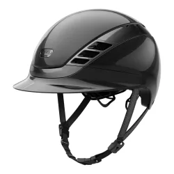 Abus Reithelm AirLuxe CHROME - Black Shiny -  Grösse: 53-56 cm