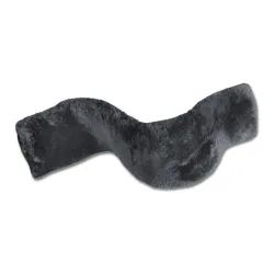 Waldhausen Lammfell-Gurtschoner - Schwarz -  Farbe: Schwarz, Länge: 80 cm