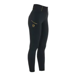 Equestro Winterreitleggings mit Fleece Vollgrip Damen - Schwarz -  Grösse: XS
