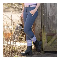 Soulhorse Reithose Ruffles & Glitzer Vollbesatz Damen - Denim Blue -  Farbe: Denim Blue, Grösse Bekleidung Damen: 34