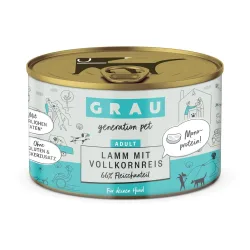 Grau - Generation Pet, Grau - Generation Pet Nassfutter Lamm mit Vollkornreis - Natur -  Inhalt: 6 x 200 g