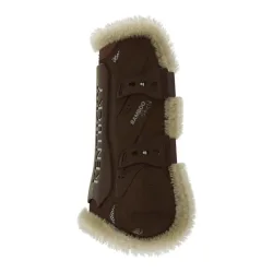 Kentucky Gamaschen Vegan Lamfell Bamboo Elastik - braun Grösse: M