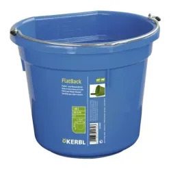 Kerbl Futter - und Wassereimer FlatBack - blau - Glacier-deepsea -