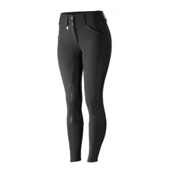Horze Thermoreithose Silikon Vollbesatz Grand Prix Pro Damen - schwarz Grösse Bekleidung Damen: 32