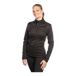 EQUES Fleece Jacke NOX Damen - Schwarz -  Grösse Bekleidung Damen: L