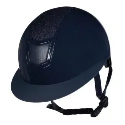 HKM Reithelm Shiny Diamond - Dunkelblau -  Farbe: Dunkelblau, Reithelmgrössen: 53-55