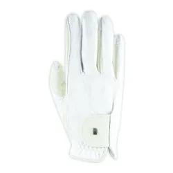 Roeckl Reithandschuh Roeck Grip Lite Unisex - Weiss -  Farbe: Weiss, Grösse Handschuhe: 7