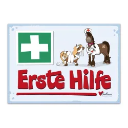 Soulhorse “Erste Hilfe” Stallschild - Multicolor -  Grösse: Hartschaum