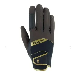 Roeckl Reithandschuh Millero - Dark Mocha/Black -  Farbe: Dark Mocha/Black, Grösse Handschuhe: 6