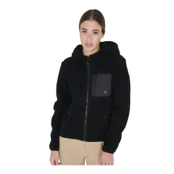 Equestro Teddyfleece Damen - Black -  Grösse: L, Farbe: Black