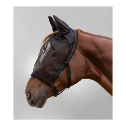Waldhausen Weidehalfter mit Fliegenmaske - Schwarz -  Grösse Halfter: Pony