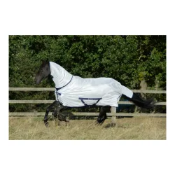 Bucas Fliegendecke Freedom mit Halsteil - silver Farbe: Silver, Grösse Pferdedecken: 95 cm