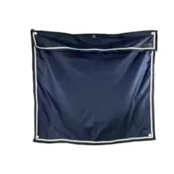 Kentucky Boxenwandvorhang wasserdicht classic kurz - Marine -  Grösse: 135x125 cm, Farbe: Marine
