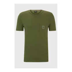 BOSS Equestrian T-Shirt Stan Pocket Herren - Olivine -  Grösse Bekleidung Herren: L
