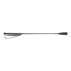 Fleck Springgerte/ Nylongespinst mit Rubber-Griff und Handlasche - Schwarz -