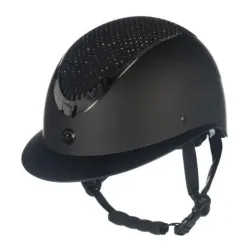 HKM Reithelm Alarion Diamond - Schwarz/Schwarz -  Reithelmgrössen: 58-60, Farbe: Schwarz/Schwarz
