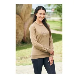 Covalliero Sweater Damen Collection SS23 - Clay -  Farbe: Clay, Grösse Bekleidung Damen: XS