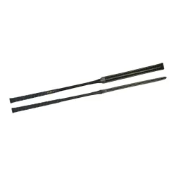 Springstock/ Polsterklatsche mit FLECK-Griff - Schwarz -  Länge Peitschen und Gerten: 50