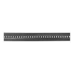 Waldhausen Gurtzügel mit Strasskette - schwarz/weiss Grösse Zaum: WB