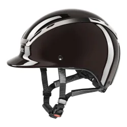Uvex Reithelm Exxeed Shiny Chrome - Mocca -  Farbe: Mocca, Reithelmgrössen: 56-58