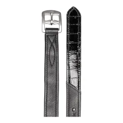 Waldhausen Steigbügelriemen Kroko, X-Line - Schwarz -  Grösse: 140 cm