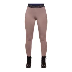 QHP Reitleggings Benthe Kniegrip Damen - Beige -  Grösse Bekleidung Damen: 38