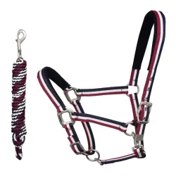 Kingsland Halfter mit Strick Classic - multicolour - Multicolor -  Farbe: Multicolor, Grösse Halfter: Pony