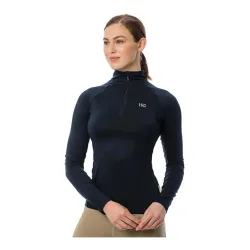 Horseware Aveen Half Zip Tech Top - navy Grösse Bekleidung Damen: M