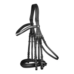 Kandarenzaum X-Line Supersoft - Schwarz -  Grösse Zaum: VB