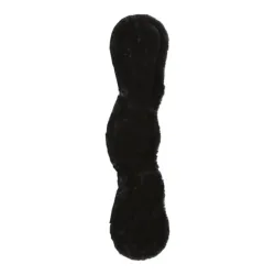 Kentucky Lammfellcover anatomischer Kurzgurt - Schwarz -  Länge: 75 cm