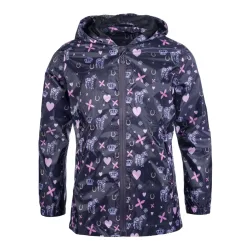 HKM Kinder Regenjacke Lola - Dunkellila -  Grösse Bekleidung Kinder: 98/104