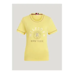 Tommy Hilfiger Equestrian T-Shirt Newport Damen - Citronella -  Grösse Bekleidung Damen: L
