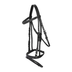 Kerbl Trensenzaum Standard - Schwarz -  Farbe: Schwarz, Grösse Pferd: Pony