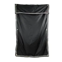Kentucky Boxenwandvorhang wasserdicht classic - Schwarz -  Grösse: 135x200cm, Farbe: Schwarz