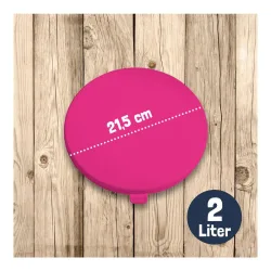 Soulhorse Deckel für Futterschüssel - Pink -  Farbe: Pink, Grösse: 2 L