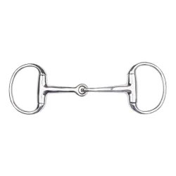 Waldhausen Pony Olivenkopfgebiss einfach gebrochen - Silber -  Länge: 10,5 cm