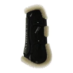 Kentucky Gamaschen Vegan Lamfell Bamboo Elastik - schwarz Grösse: M
