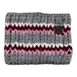 Soulhorse Loop Equestfan gestrickt - Grey/Rose -  Grösse: One Size, Farbe: Grey/Rose