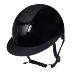 HKM Reithelm Shiny Diamond - Schwarz -  Reithelmgrössen: 53-55, Farbe: Schwarz