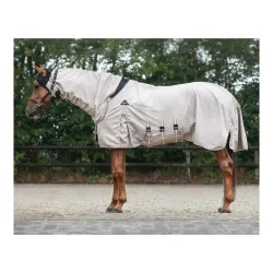 QHP Ekzemdecke Hoodie - Beige -  Grösse Pferdedecken: 105 cm