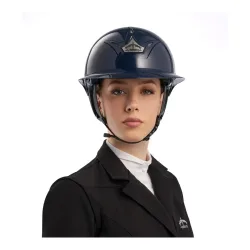 Veredus Reithelm Vita Wide Visor Glossy - Blue Glossy -  Farbe: Blue Glossy, Grösse Reithelm: 53 / M