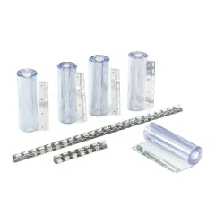 Kerbl Streifenvorhang-Set PVC - durchsichtig -