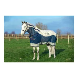 Horseware Weidedecke Rambo Summer Series - Navy/Grey -  Grösse Pferdedecken: 130 cm