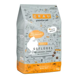 Grau - Generation Pet Trockenfutter Geflügel - Natur -  Inhalt: 3 kg