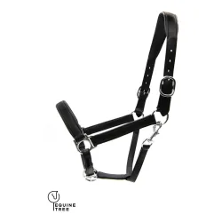EquineTree Halfter Mela Anatomical - schwarz/silber Grösse: Full