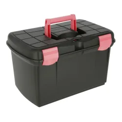 Kerbl Putzbox Arrezzo - schwarz/fuchsia Farbe: Schwarz/Fuchsia, Grösse: One Size