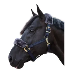Bucas Halfter Show-Line - Navy/Grey -  Grösse Halfter: Pony